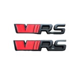 Set 2 Embleme, grila plus portbagaj 3D, pentru Skoda VRS NegruRosu