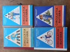 CIRCULATIA RUTIERA manuale clasele 1- 8 * lot 4 manuale ,perioada comunista