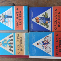 CIRCULATIA RUTIERA manuale clasele 1- 8 * lot 4 manuale ,perioada comunista