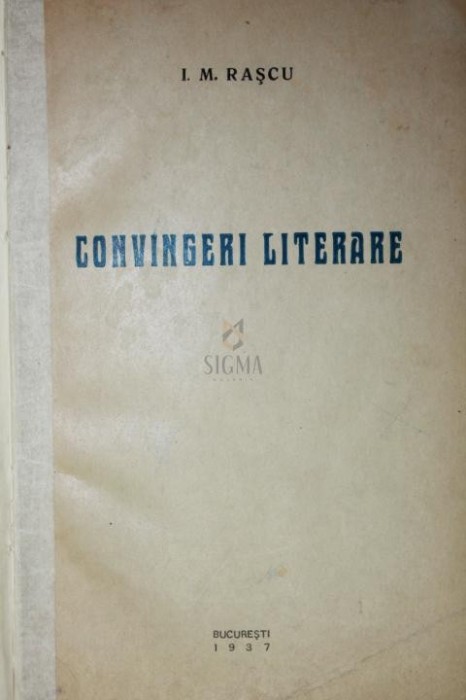 CONVINGERI LITERARE