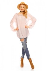 B620-5112 Bluza cu maneca lunga si model brodat foto