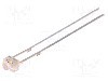 Dioda LED, 1,8mm, alb cald, 1560mcd, 10...15mA, 12V, 12V DC, OPTOSUPPLY - OSM5DK7331A-12V