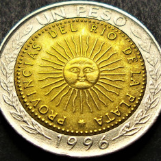 Moneda bimetal 1 PESO - ARGENTINA, anul 1996 * cod 3635