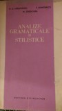 Analize gramaticale si stilistice D.Drasoveanu,P.Dumitrascu,M.Zdrenghea 1965