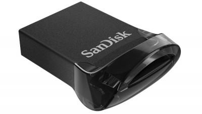 Memorie USB SANDISK Ultra Fit SDCZ430-256G-G46, 256GB, USB 3.1, negru - RESIGILAT foto