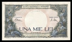u576 ROMANIA 1000 lei 1941 aUNC doar cu urme de manipulare