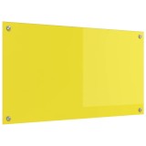 vidaXL Panou de bucătărie Galben 90 x 50 cm sticlă securizată 42001257