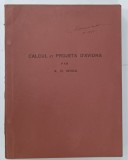 CALCUL et PROJETS D ' AVIATIONS par K.D. WOOD , 1936
