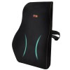Perna Lombara Spuma Memorie Linomag&reg; Auto Birou 44x37x12cm Suport Ortopedic Dureri Spate Negru
