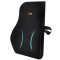 Perna lombara completa pentru scaun de birou sau masina, Linomag&reg;, Spuma cu memorie, Negru, 44 x 37 x 12cm