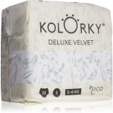 Kolorky Deluxe Velvet Love Live Laugh scutece ECO de unică folosință marimea S 3-6 Kg 25 buc
