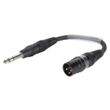 Adaptor XLR 3 pini la jack stereo 6.35mm T-T 0.15m, SGFDU0015-SW, Oem