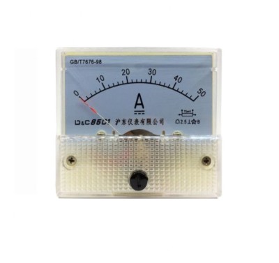 Ampermetru analogic de panou 50A curent continuu foto
