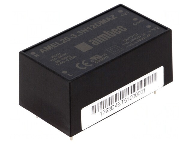 Convertor AC/DC 18W 90-264VAC 3.3VDC