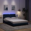 VidaXL Cadru de pat cu LED fără saltea Albastru 140x190 cm Material
