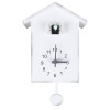 Ceas de perete, Tick-Tock Cuckoo, cu cuc, alb, Oem