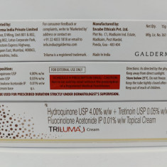 Triluma Galderma contra melasma si pete pigmentare hidrochinona 4% crema 15gr