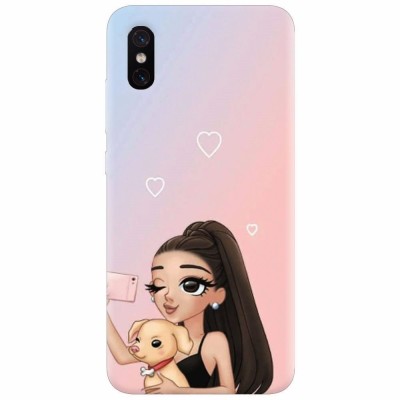 Husa silicon pentru Xiaomi Mi 8 Pro, Selfie With Sweet Dog foto
