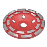 Disc diamantat dublu tip ceașcă pentru șlefuire beton 180 mm