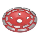 Disc diamantat tip cupă, cu două r&acirc;nduri, 180 mm