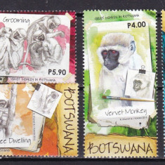 Botswana 2015 fauna maimute MI 1023-1026 MNH w63