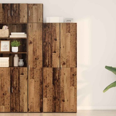 vidaXL Bufet Lemn vechi 70 x 42.5 x 185 cm Lemn compozit foto