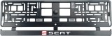 Set 2 bucati, suport numar inmatriculare Carbon, Seat II, Autohelix MSA