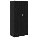 Cumpara ieftin Dulap cu raft Stejar negru 82.5 x 51.5 x 180 cm Lemn compozit