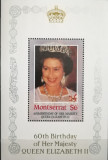 BC338, Montserrat 1985, colita regina Elisabeta a II-a, Nestampilat