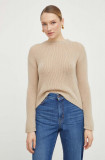 Weekend Max Mara pulover de l&acirc;nă femei, culoarea bej 2415360000000
