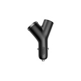 Baseus Y-type Car 2xUSB &Icirc;ncărcător pentru brichetă negru (CCALL-YX01)