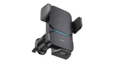 &Icirc;ncărcător cu inducție Baseus Wisdom, suport pentru telefon auto, negru (CGZX000001)