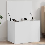 VidaXL Cutie de depozitare, alb, 60x42x46 cm, lemn prelucrat