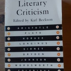 Great theories in literary criticism- Karl Beckson