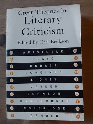 Great theories in literary criticism- Karl Beckson foto