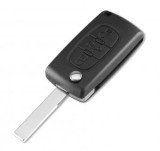Carcasa cheie Topautochei&reg; pentru Peugeot 407 407 307 308 607 / Lamela HU83 / Fara suport baterie, Fara Brand