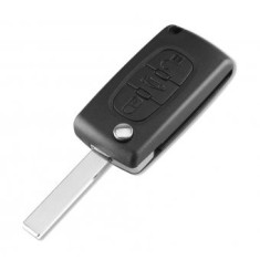 Carcasa cheie Topautochei&reg; pentru Peugeot 407 407 307 308 607 / Lamela HU83 / Fara suport baterie