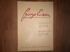 George Enescu - Cvintet pentru pian, 2 violine, viola si violoncel op.29 1968 foto