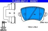 ATE 13.0460-2621.2 set placute frana,frana disc