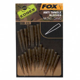 Cumpara ieftin Edges Camo Micro Anti Tangle Sleeves, FOX