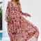 K820-20 Rochie Maxi vaporoasa inflorata