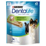 Recompensa caini / hrana complementara, Dentalife Medium, punga 5 bucati, 115 g, caini de talie medie, adult