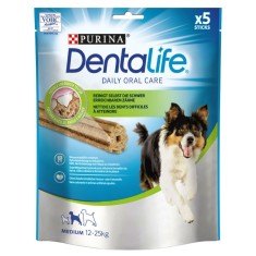 Recompensa caini / hrana complementara, Dentalife Medium, punga 5 bucati, 115 g, caini de talie medie, adult