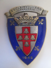 Insigna militara franceza:Regimentul 3 de cuirasieri(cavalerie grea) 1635-1998 foto