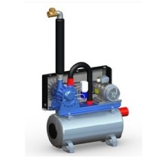 Pompă vacuum Kurtsan 750 L 2,2 kW 380V cu ungere fără tanc vacuum pentru instalații de muls