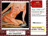 Nud sezand-Pictura cu certificat, Ulei, Realism