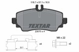 Set placute frana TEXTAR 2307004
