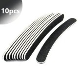 Inginails Pile unghii profesionale, negre, babană 100/180 - 10buc