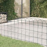 VidaXL Gard delimitare grădină fier vopsit electrostatic 25 x 0,65 m