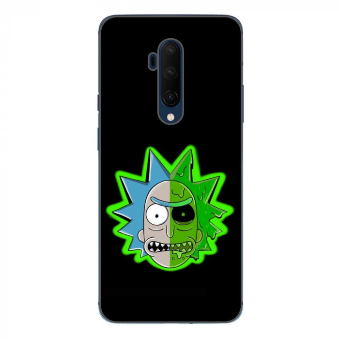Husa compatibila cu OnePlus 7T Pro Silicon Gel Tpu Model Rick And Morty Alien